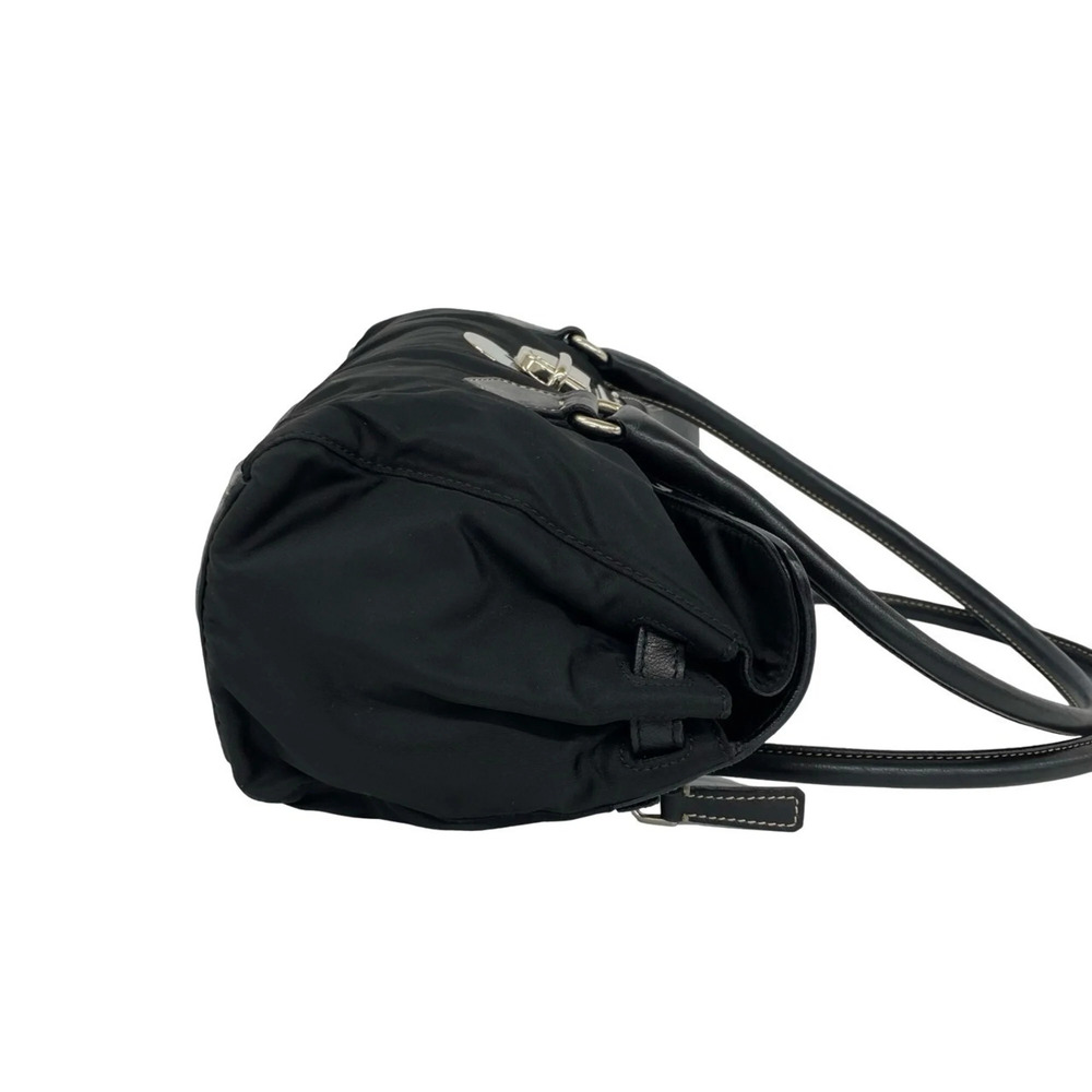 PRADA Black Leather Shoulder Bag - Picture 6 of 10